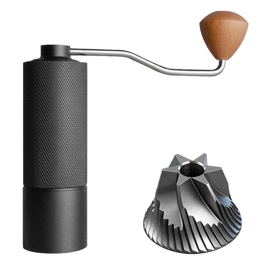Agilive Manual Coffee Grinder, Adjustable Grinding Settings, Stainless Steel Burrs, Portable