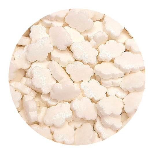 NCS White Cloud Edible Candy Sprinkles, 8 ounces - Great for Cupcakes, Cookies, Cakes, Cakes Pops, Donuts