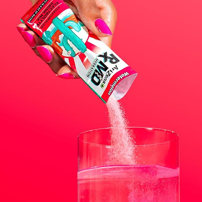 Arizona Rx MD Hydration Watermelon - Drink Mix - 920mg of Electrolytes - 0.45 oz Powder Sticks (Pack of 6)