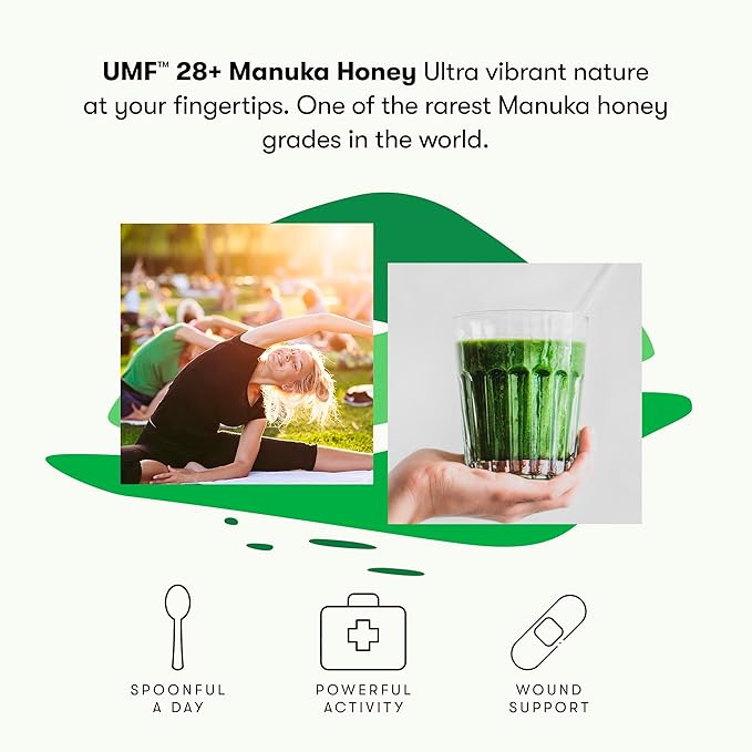 New Zealand Honey Co. Raw Manuka Honey UMF 28+ | MGO 1450+, UMF Certified / 4.4oz