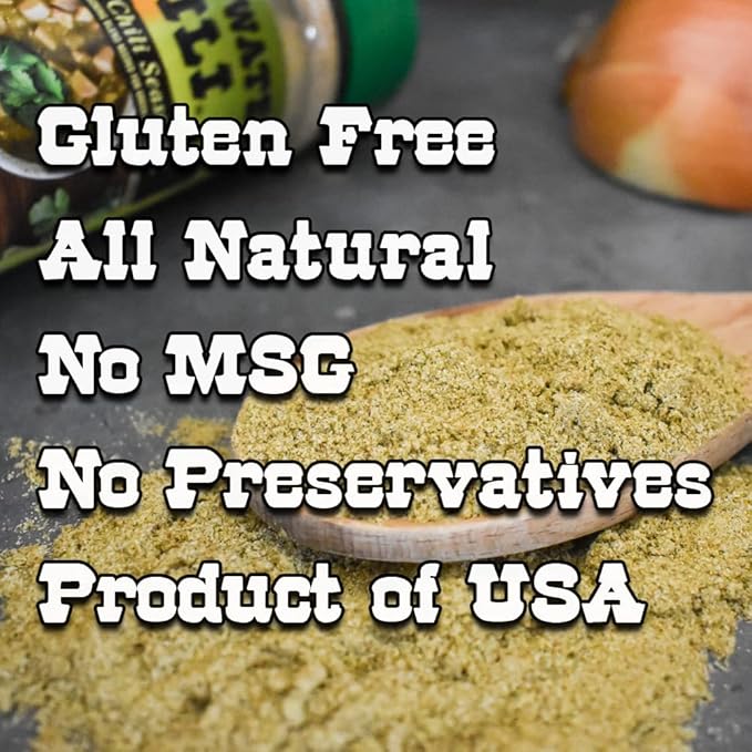 Chugwater Chili | Gourmet Green Chili Seasoning Mix | 4oz Bottle | Wyoming State Championship Chili Recipe | Secret Blend 12 Spices | All Natural, Gluten Free, No MSG & No Preservatives