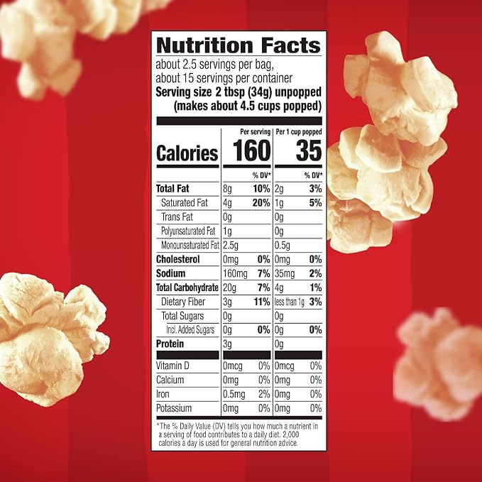 Orville Redenbacher's Microwave Popcorn, Kettle Corn, 3.28 oz., 6-Count (6 Boxes)
