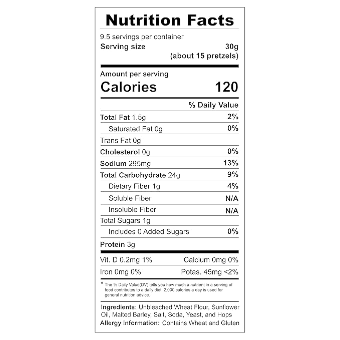 Unique Snacks Sourdough Craft Beer Pretzel Rings, Delicious Homestyle Baked Snack Bag, Vegan, OU Kosher, and Non-GMO Food, No Artificial Flavor, 11 Oz. Bag, Pack of 6