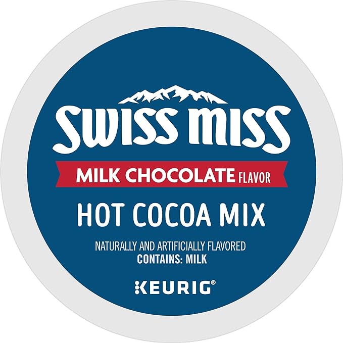 Swiss Miss Milk Chocolate Hot Cocoa Keurig Single-Serve K Cup Pods, 44Count, Milk Chocolate Hot Cocoa, 44Count, Blue