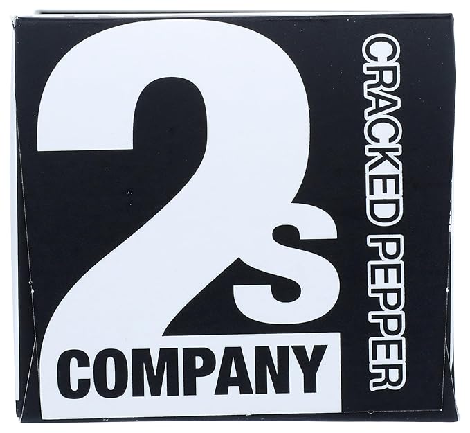 2's Company Cracked Pepper Wafer Cracker for Cheese, 3.5 Oz