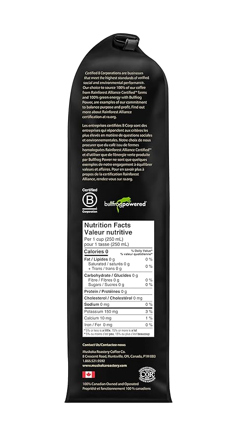 Muskoka Roastery Coffee, Vanilla Hazelnut, Medium Roast, Ground Coffee, 400g