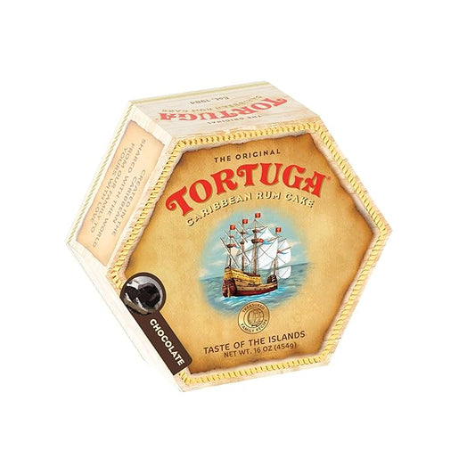 TORTUGA Caribbean Chocolate Rum Cake - 4 oz Rum Cake - The Perfect Premium Gourmet Gift for Gift Baskets, Parties, Holidays, and Birthdays - Great Cakes for Delivery