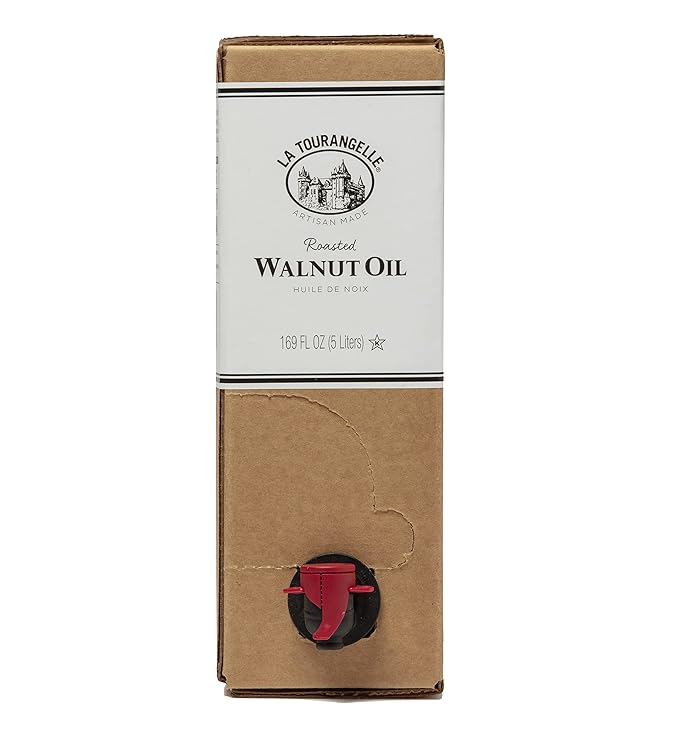 La Tourangelle, Roasted Walnut Oil, Plant-Based Source of Omega-3 Fatty Acid, Cooking, Baking, & Beauty, 169 fl oz