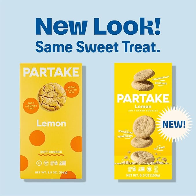 Gluten Free Partake Soft Vegan Cookies ??4 Box Variety Pack | Vegan | Dairy Free, Nut Free, Egg Free, Wheat Free, Soy Free, Safe School Snack