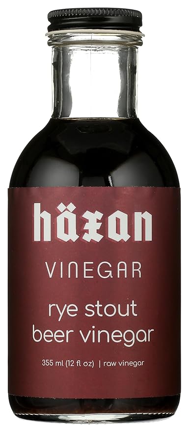 Haxan Ferments Rye Stout Beer Vinegar ??Crafted with American Rye Stout from Flying Lion Brewery ??Rich, Nutty Flavor for BBQ Sauce, Fish & Chips, Roasted Potatoes, Stews, and Salad Dressings ??100% Natural