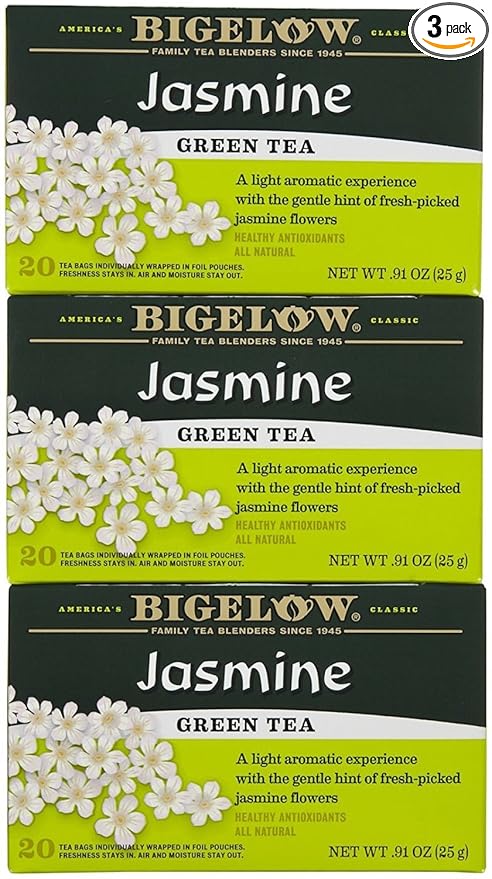Bigelow Jasmine Green Tea Bags - 20 ct - 3 pk
