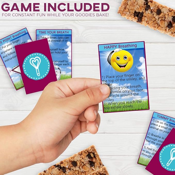 BAKETIVITY Kids Baking DIY Activity Kit - Bake Delicious Healthy Gluten Free Granola Bars with Pre-Measured Ingredients ??Best Gift Idea for Boys and Girls Ages 6-12