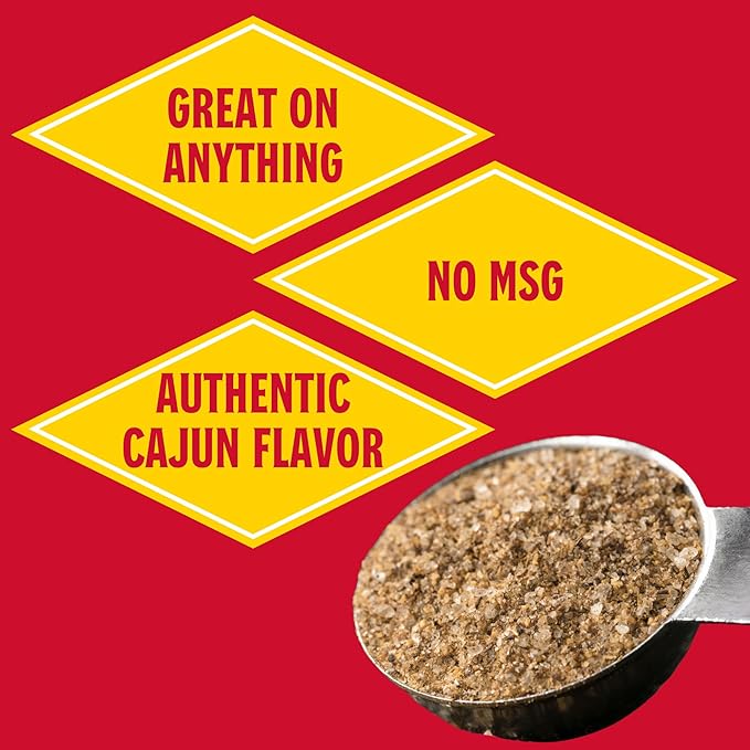 Louisiana Fish Fry Cajun Seasoning - Flavorful All-Purpose Seasoning 8 oz. (Pack of 2) - Perfectly Spiced for Meat, Fish, Vegetables, Soups, Salads, and More - Ideal for Grilling, Roasting, and Sauteing Your Favorite Dishes