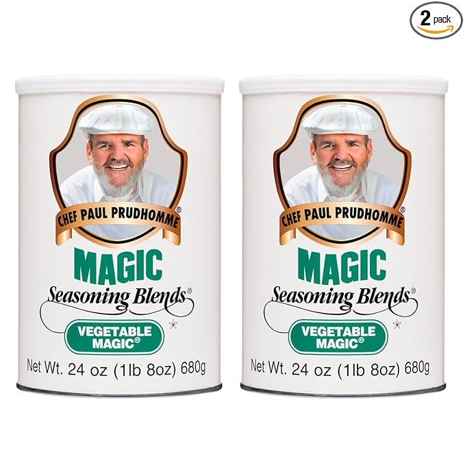 Chef Paul Magic Seasonings Blends Vegetable Magic Seasoning | No MSG & Preservatives | Kosher, Halal Certified | Perfect for Vegetable, Eggs & More | All-Purpose Vegetable Seasoning | 24 oz (Pack of 2)