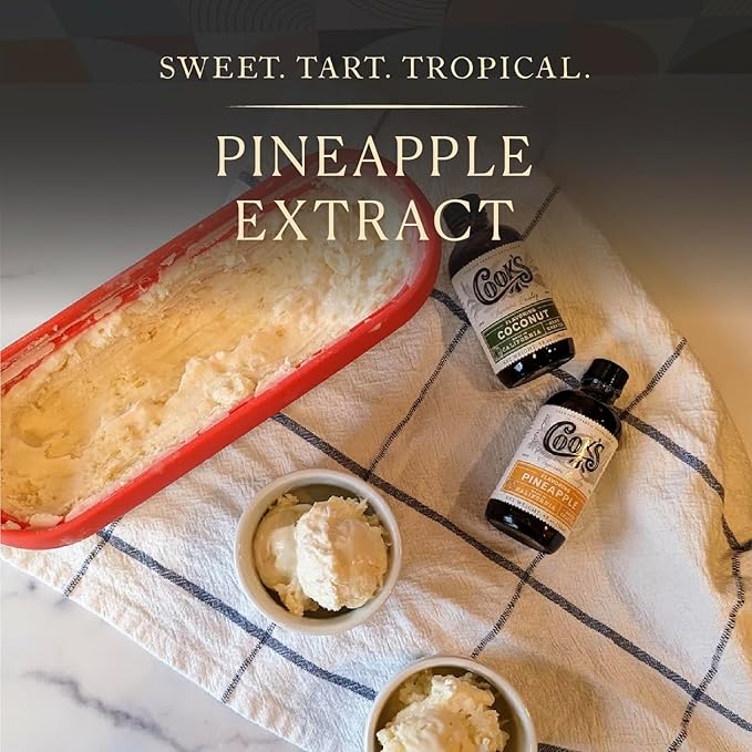 Cook's, Pineapple Flavoring for Baking, Candies, Cakes, Smoothies, Beverages, 32 oz