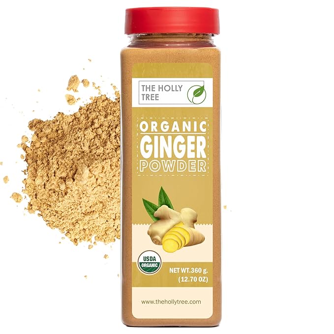Organic Ginger Powder 12.70 oz – Ground Ginger Powder Organic for Cooking, Baking & Tea – Kosher, Gluten Free, USDA Certified – The Holly Tree
