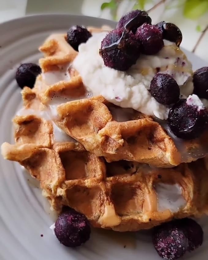 Blueberry Pancake & Waffle Mix By Birch Benders, Made With Real Blueberries, Non-Gmo, Just Add Water, Family Size, 14 Oz (Pack of 6)