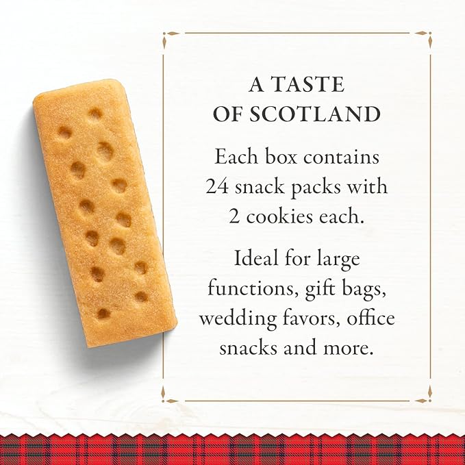 Walker?셲 All-Butter Shortbread Fingers - 2-Count Snack Packs (Pack of 24) - Authentic Shortbread Cookies from Scotland