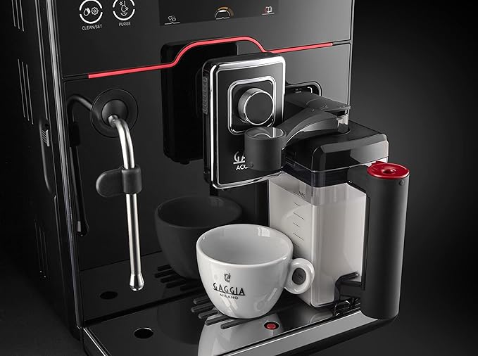 Gaggia Accademia Luxury Italian Fully Automatic Espresso Machine with 19 Customized drink settings,0.5 Liters,RI9782/46 Brushed Stainless