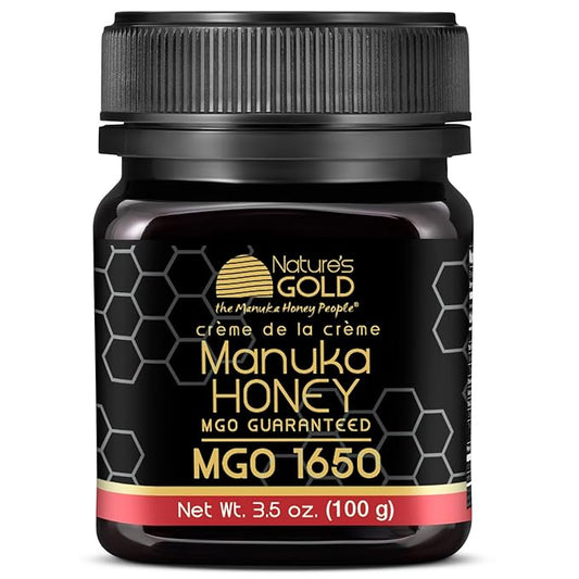Nature’s Gold Raw Manuka Honey, Certified High MGO | Authentic MGO, 100% Pure Genuine Traceable Hive to Home