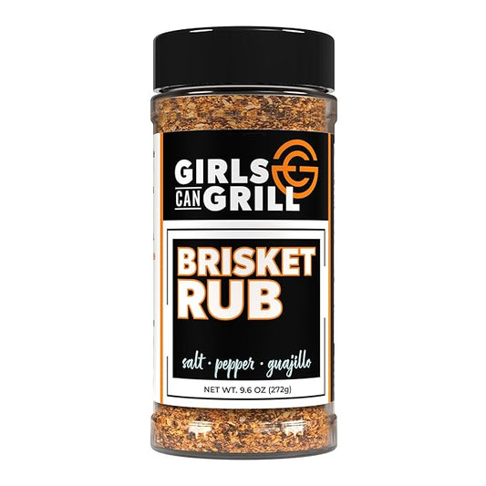 Girls Can Grill Brisket Rub | Award Winning Barbecue Seasoning for Brisket, Steak, Burgers, Beef | 9.6 oz