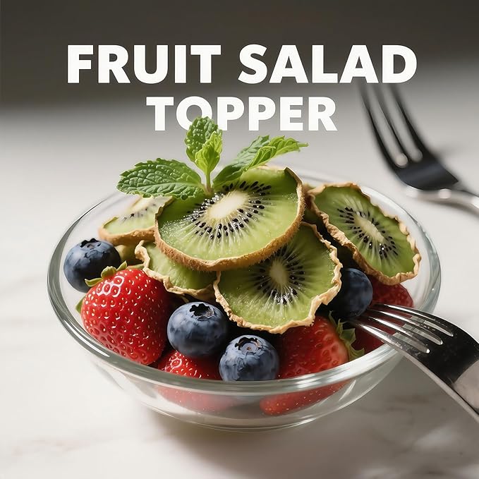 Premium Drying Kiwi Slices 6oz - 100% Sweet & Tart Snack, Perfect for Smoothies, Yogurt Recipes