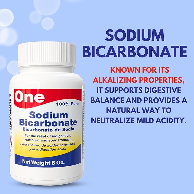 Arymar Pure Sodium Bicarbonate Powder, Natural Baking Soda for Cooking, Cleaning, Personal Care, and Pools, Food Grade, Aluminum-Free, 8 Oz (Pack of 2)