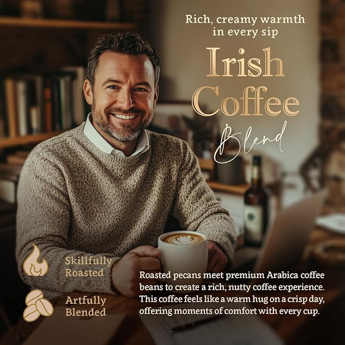 Irish Cream Flavored Ground Coffee ??100% Arabica, No Artificial Sweeteners, Organic, Naturally Flavored, Medium Roast, Single Origin ??by Coffea Flavor