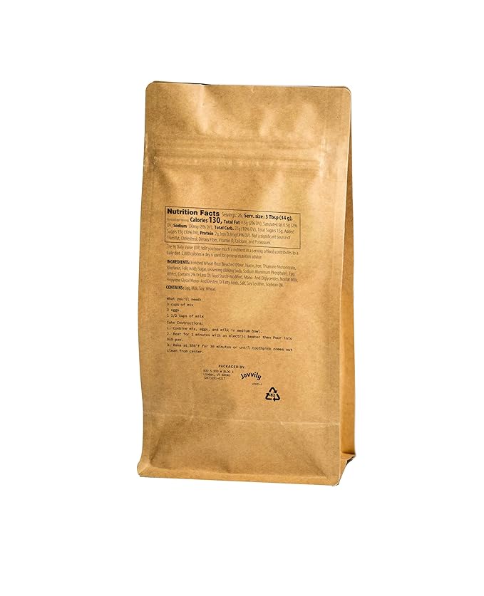 Jovvily Tres Leches Sponge Cake Mix - 2 lb - Sweet - Moist - Easy to Make
