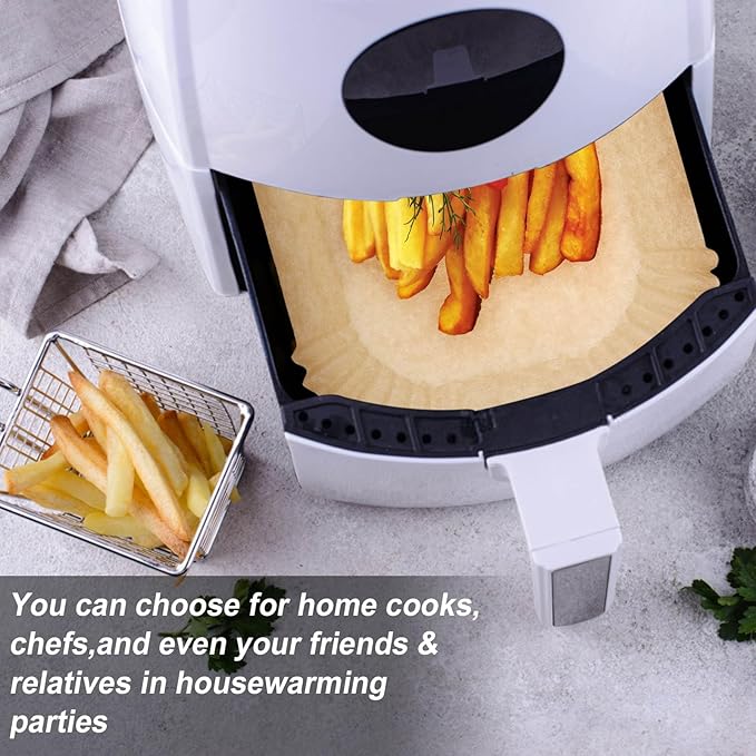 Air Fryer Liners 200pc, Disposable Air Fryer Paper Liners High Temperature Resistant, Rectangle air Fryer Parchment liner 9Qt, Airfryer liner Baking Paper for Ninja DZ201, AirFryer Accessories