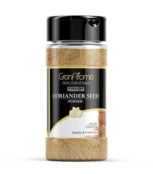 GranAroma Coriander Seed Powder, Light Flavor, Dry Rubs & Marinades (2.5 Ounce)