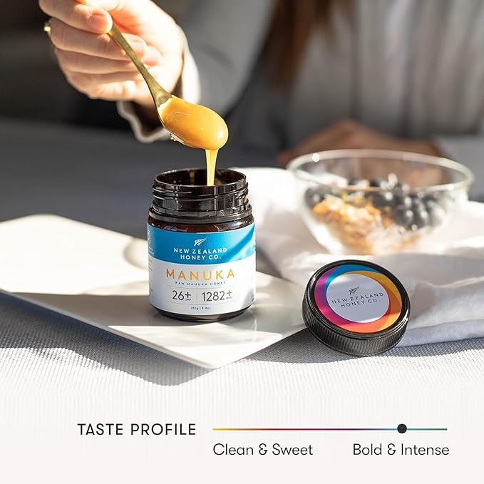 New Zealand Honey Co. Raw Manuka Honey UMF 26+ / MGO 1282+ | 8.8oz, Authentic UMF & MGO Certified, Traceable Hive to Home