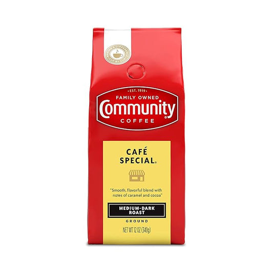 Community Coffee Cafì±?Special Blend, Ground Coffee, Medium Dark Roast, 12 Ounce Bag (Pack of 1)