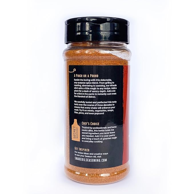Doc Jimmy's Season-All ??Blackened, Smoked, & Grilled Perfection in One Bottle ??The Best Spice for Chicken, Shrimp, Fish, Beef, Pork, Eggs, Chili, BBQ, Tacos, Soups, Veggies, Hummus & More