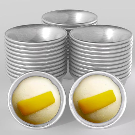 36 Pcs Puto Mold Cups for Steamer Filipino,3.1??x 1.2?�Reusable Baking Cups for Puto - Ideal for Kutsinta & Tart Muffins Baking