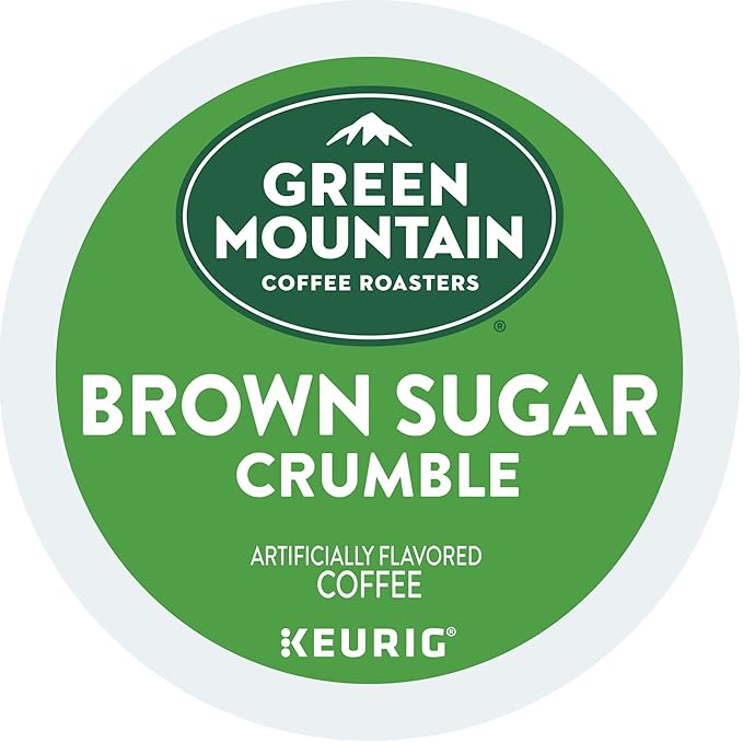 Green Mountain Coffee Roasters Brown Sugar Crumble Keurig Single-Serve K-Cup pods, Medium Roast Coffee, 60 Count (6 Packs of 10)