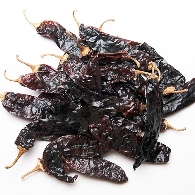 Do챰a Blanca Chile California Paprika Peppers 4oz - Dried Whole Red Chili Peppers - Mild & Sweet Flavor - Premium Non-GMO Chiles for Enchiladas, Tamales, Soups & Mexican Cooking - Resealable Kraft Bag