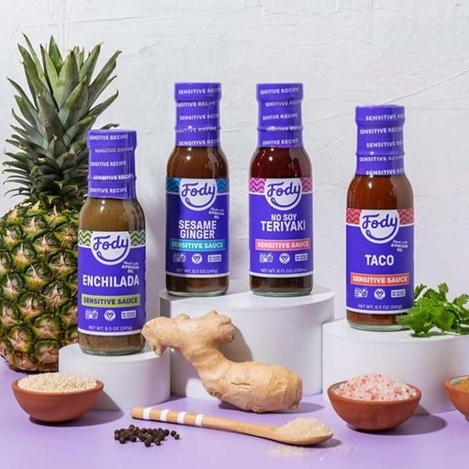 Fody Foods Taco Sauce, 8.5 Oz, Garlic and Onion Free, Low FODMAP Certified, Gut & IBS Friendly, Vegan, Non-GMO, Gluten Free, Keto Friendly