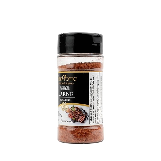 GranAroma Carne Seasoning, Authentic Spice Blend, Delicious Taste, Dry Rubs & Meat Dishes (2.72 Ounce)