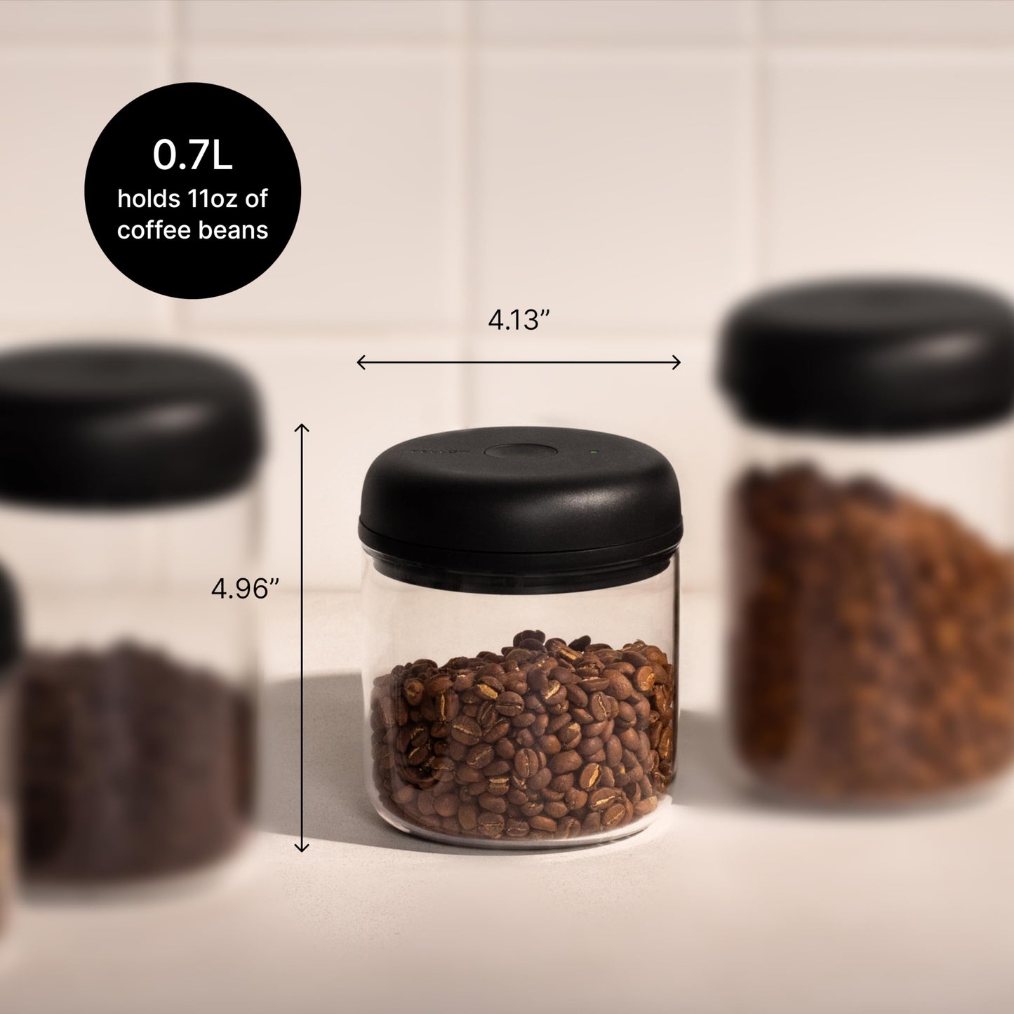 Fellow Atmos Electric Vacuum Canister & Storage Container - Airtight Coffee & Food Storage