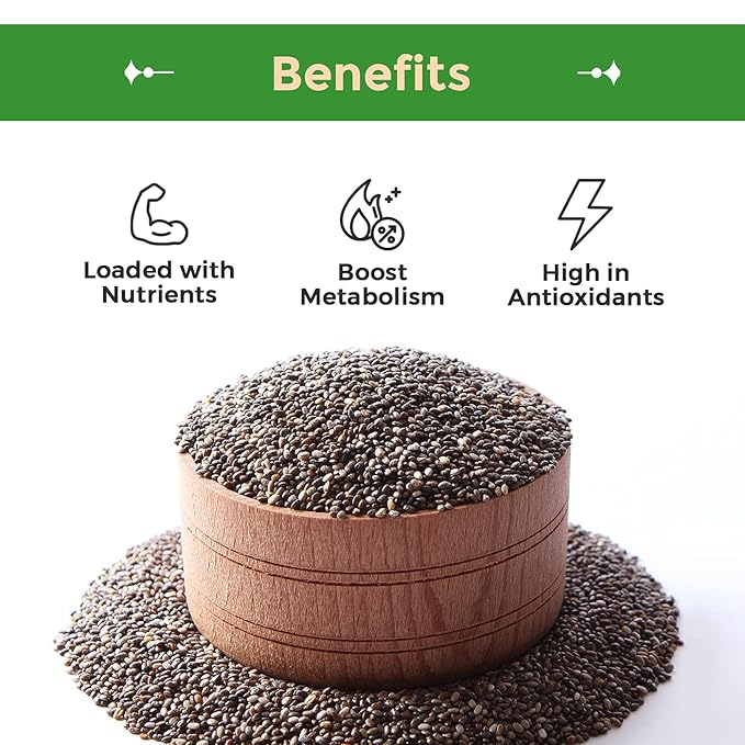 Sincerely Nuts Black Chia Seeds - Natural Superfood | Raw, Gluten-Free, Vegan & Kosher | Healthy Food Perfect for Oatmeal, Shakes, Smoothies | Source of Protein Omega 3, Fiber | 7.5 (LB) bag
