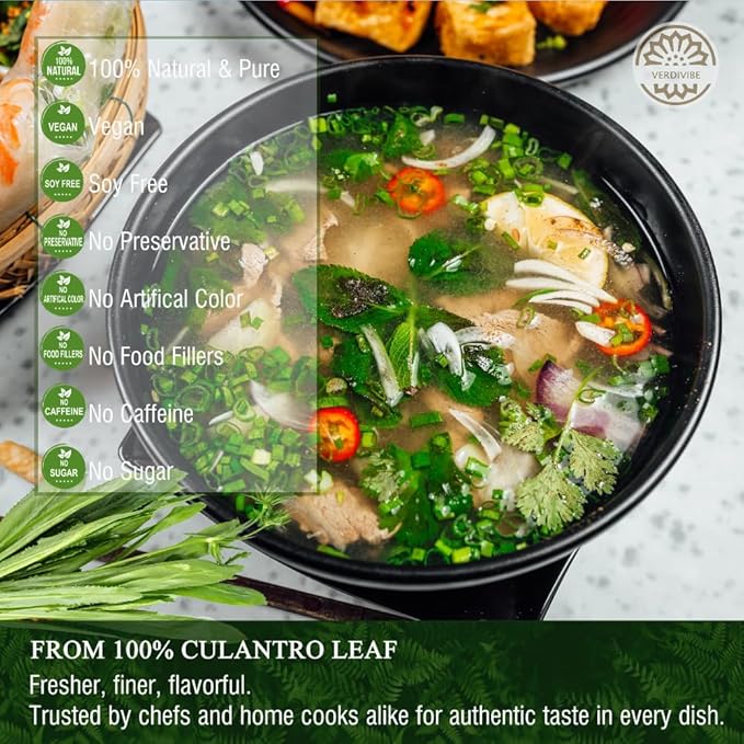 Premium Dried Culantro Leaves - 1 oz (28.5g) Pack for Authentic Asian Flavor (A)