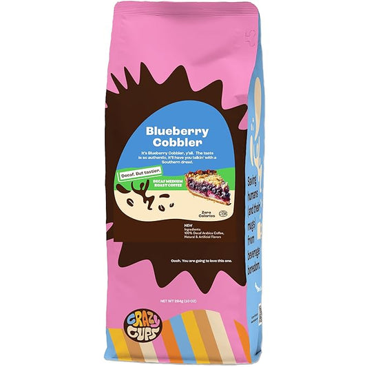Crazy Cups DECAF Blueberry Cobbler 10 Oz