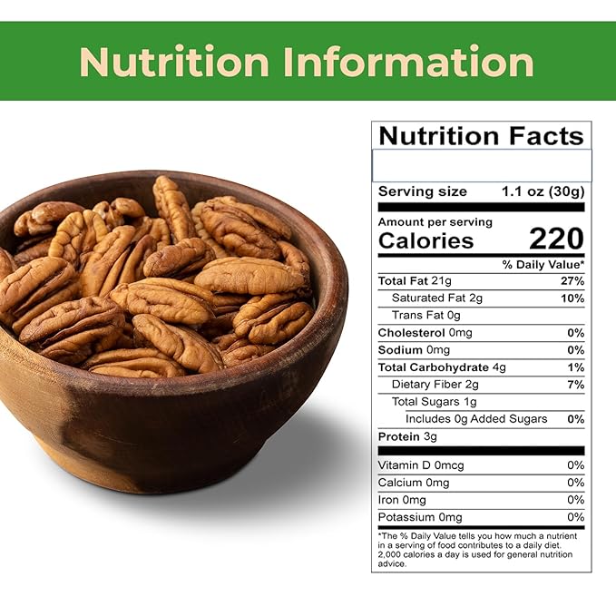 Sincerely Nuts - Raw Pecans (No Shell) | Five Lb. Bag | Shelled Whole Pecan | Delicious Healthy Snack Food | For Baking, Snacking and Dessert Treats | Gluten Free and Kosher | Fresh Resealable Bag