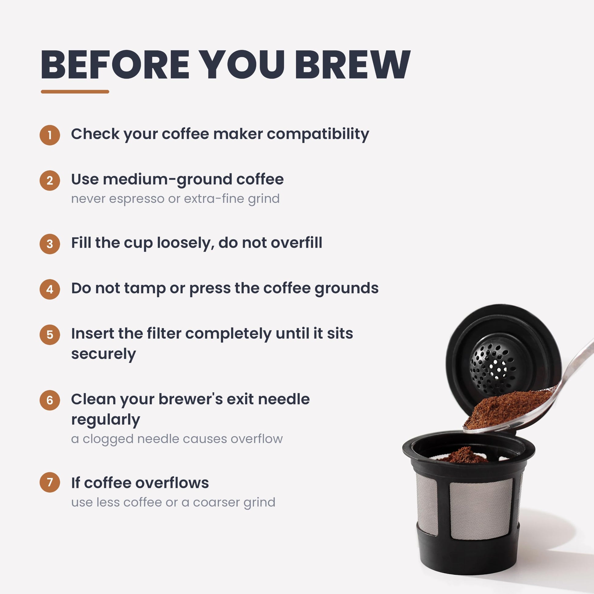 4 Black Reusable K Cups for Keurig Coffee Makers - Compatible with K-Express, K-Elite, K-Select