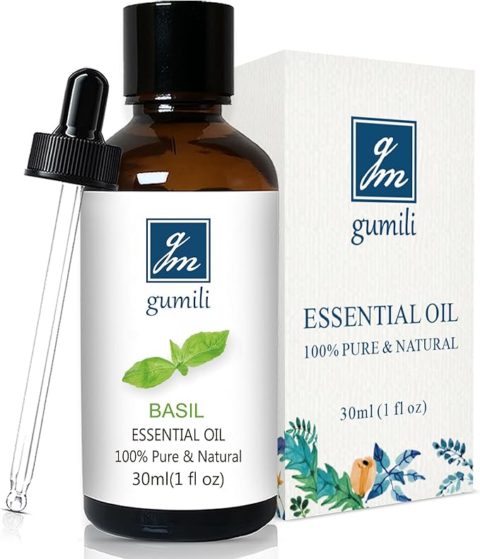 Basil Essential Oil 1 Oz ??100% Pure Natural Basil Oil for Diffuser, Skin, Massage & DIY, Fresh Herbaceous Aroma