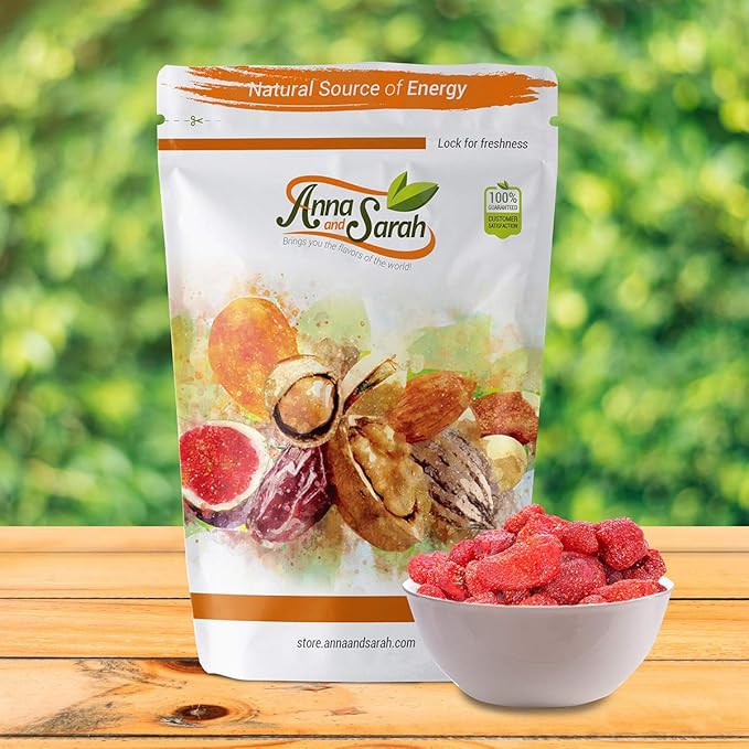 Anna and Sarah Dried Strawberries in Resealable Bag, 1 Lb