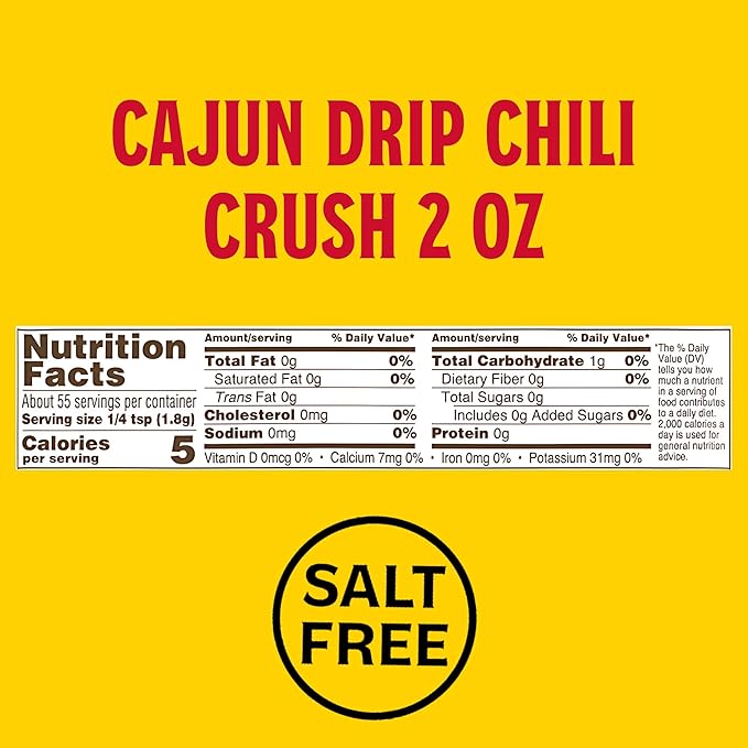 Louisiana Fish Fry Cajun Drip Chili Crush Butter Seasoning Mix - Seasoned Butter Sauce for Seafood - 2 oz. Bag (Pack of 1) - Just Add Butter and Toss with Seafood - Add a Burst of Flavor to Your Boiled Seafood with Cajun Drip