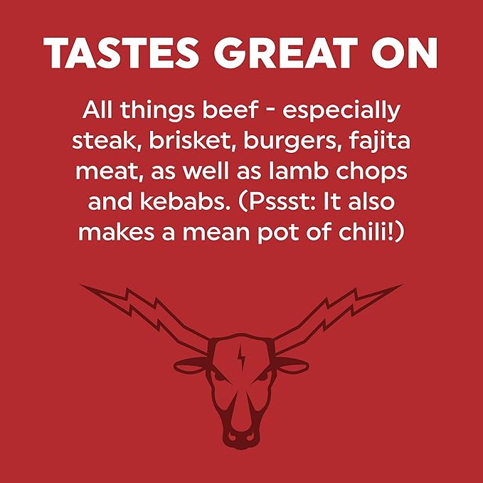 Fire & Smoke Society Thundering Longhorn Steak Seasoning | BBQ Rubs, Steak Rub for Smoking and Grilling Meat | Brisket, Burgers Dry BBQ Rubs and Spices | 6.1 oz M