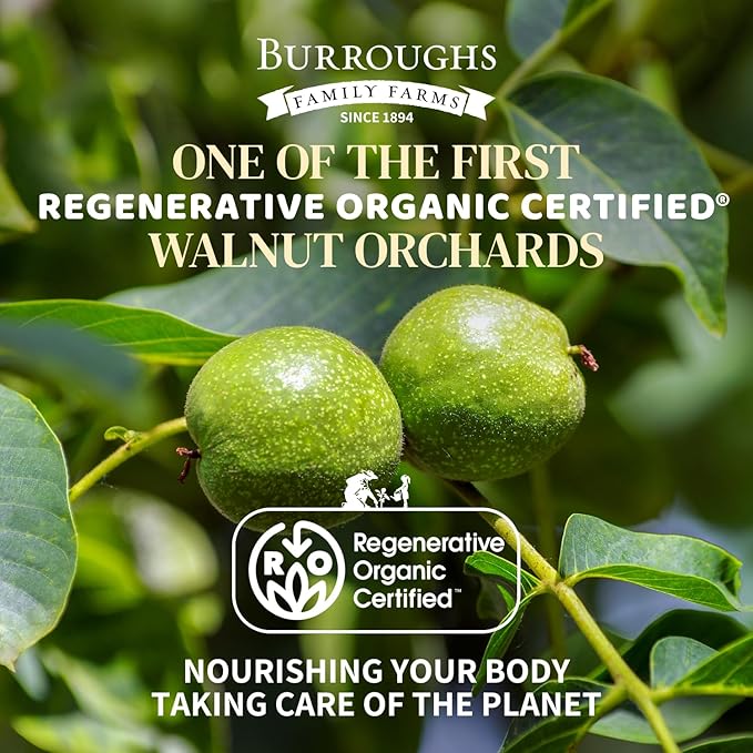 Organic Raw Walnuts Halves & Pieces ??Unpasteurized, Regeneratively Grown in California ??Whole, Fresh, Unsalted ??Plant-Based Omega-3s